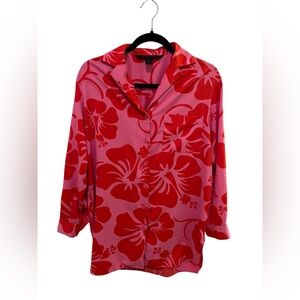 Victoria's Secret R&B Floral Printed Shirt Style Top✨